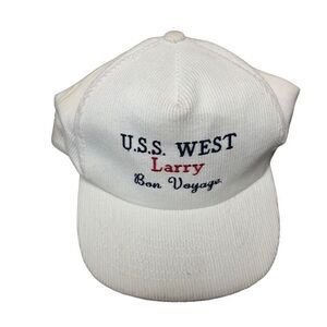 U.S.S. West Larry Bon Voyage YuPoong Corduroy Hat White